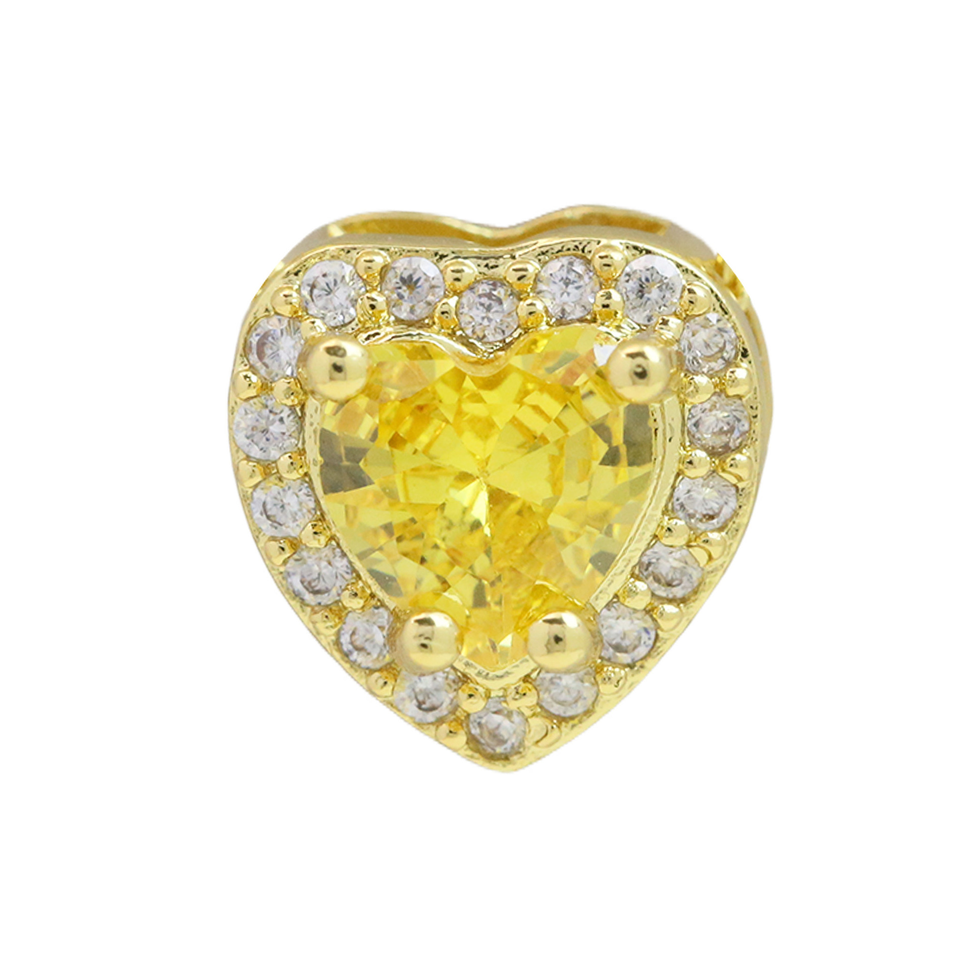 Heart-shaped December Birthday Stone With English Letter Pendant