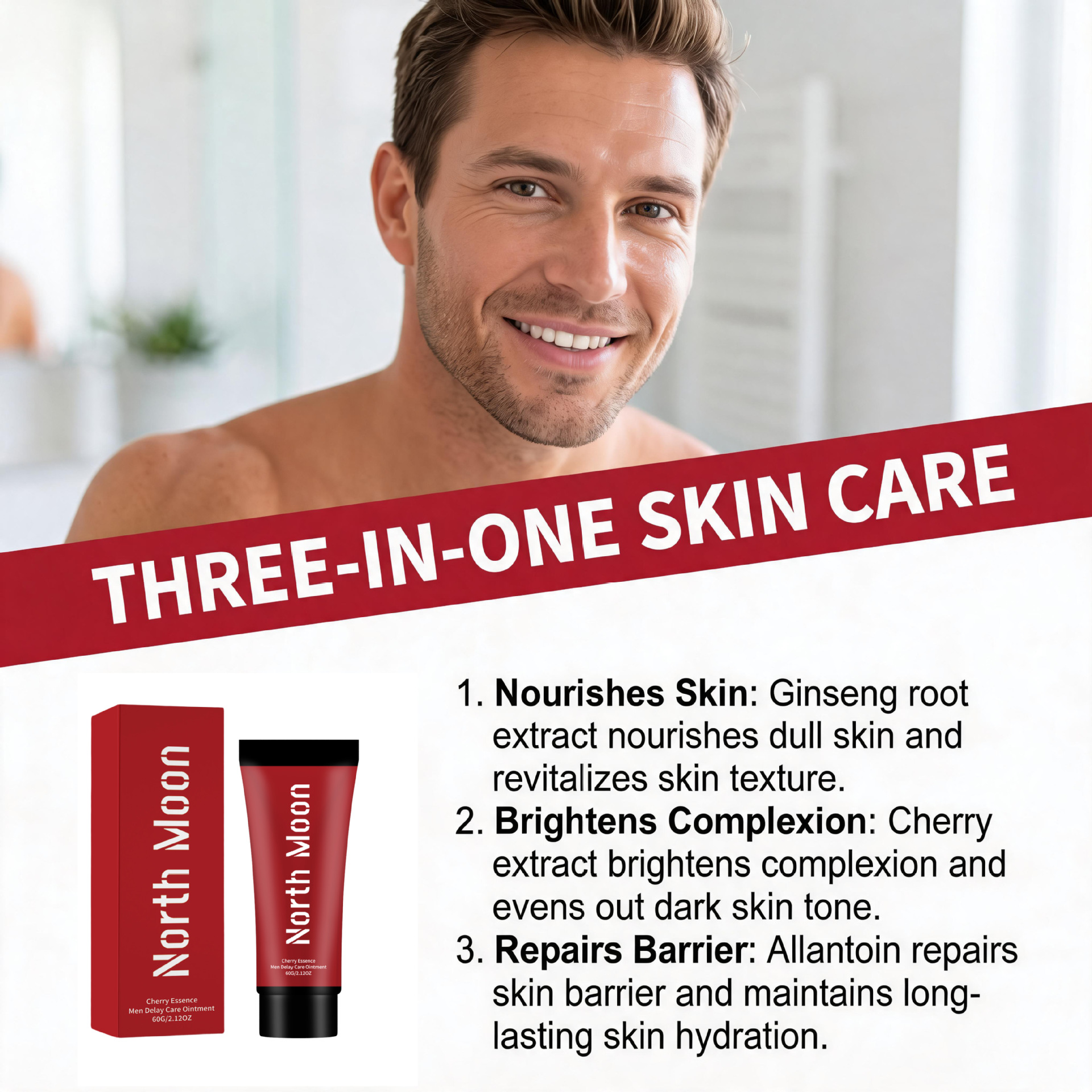 Baume soin hydratant — Crème 60 g ginseng et cerise 4