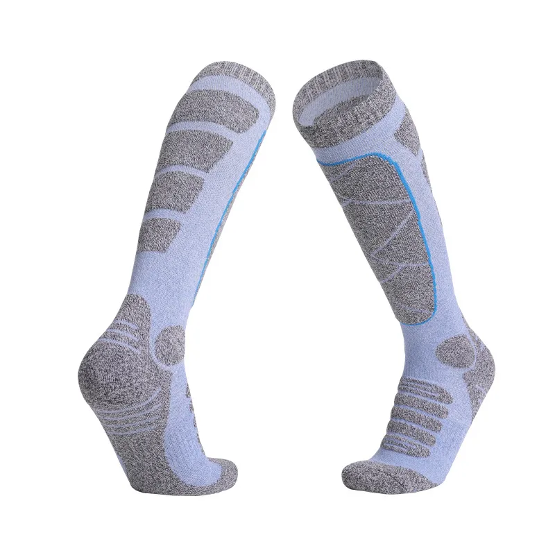 Women's Autumn And Winter Warm Outdoor Sports Socks Terry Sock - Blue