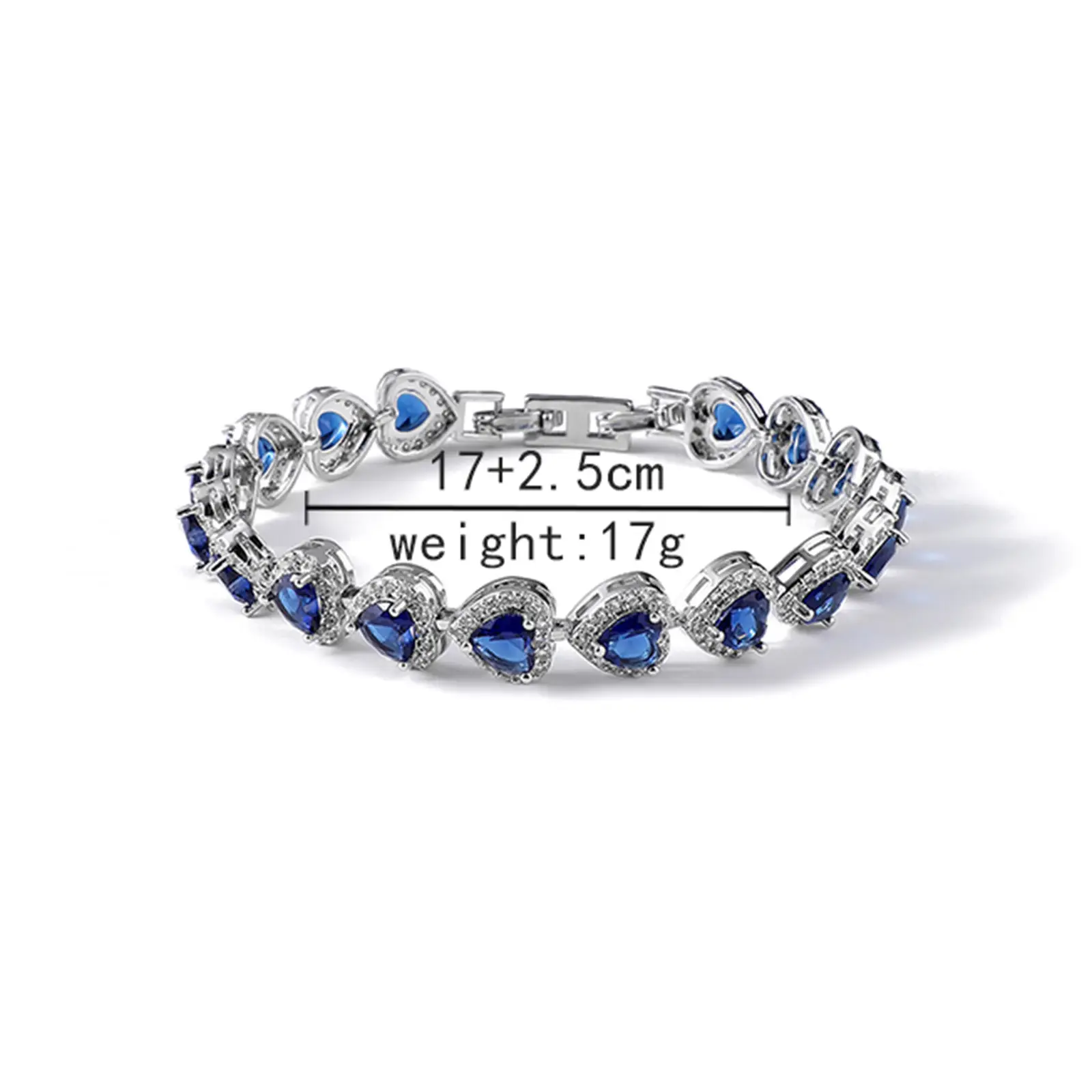 Women's Luxury Heart-shaped Zircon Bracelet