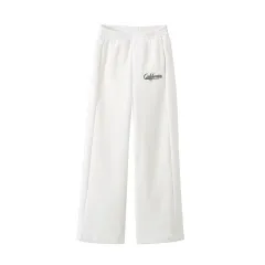 Winter Women's Short Sweater Straight Jogger Pants Suit - Pants-L - View 1
