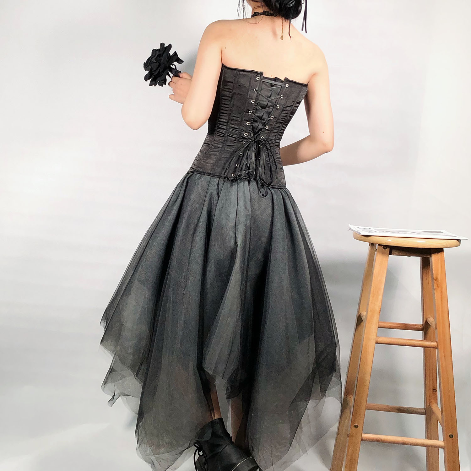 Satin Fishbone Corset Bottoming Single-wear Body Shaping Top