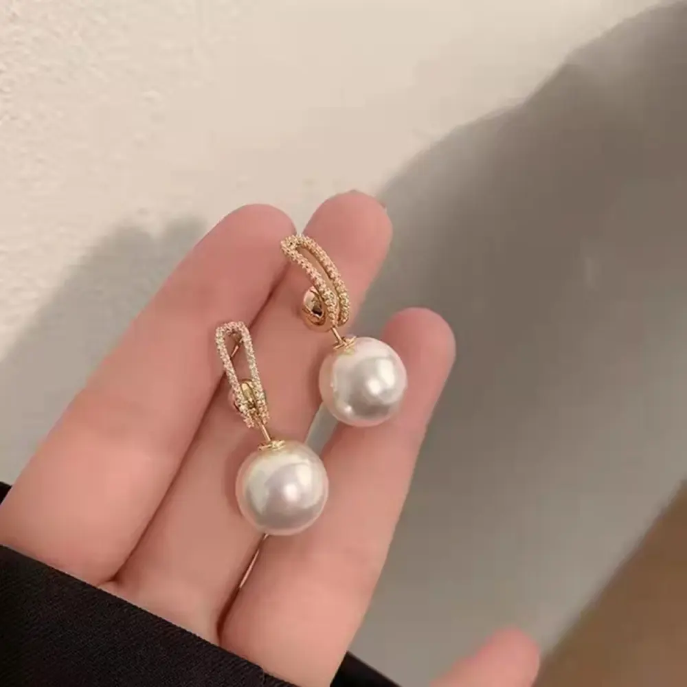 Multiple Ways to Wear Pearl Earrings Eardrops Women's Exquisite