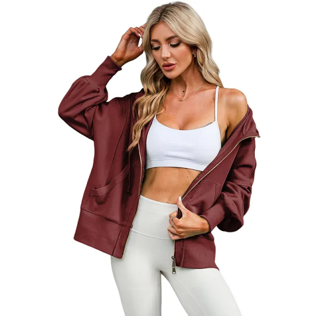 Solid Color Long Sleeve Coat For Women Brown - Shop at LoveMi