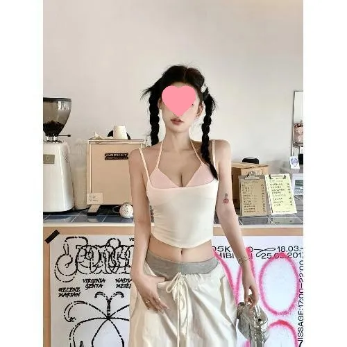 Camisole Women's Design Chic Slim Fit Two piece Suit White - Shop at LoveMi