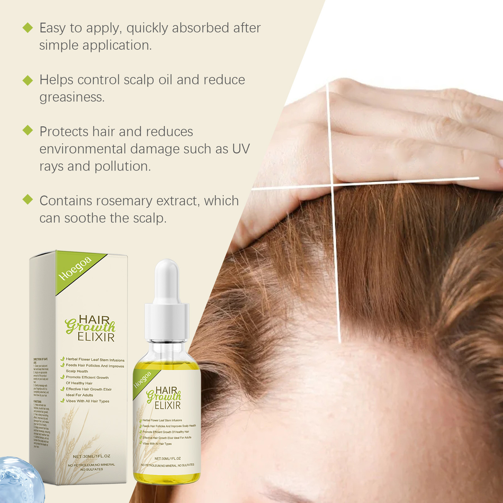 Title 3, Nourishing Scalp, Hydrating And Supple Hair Repair