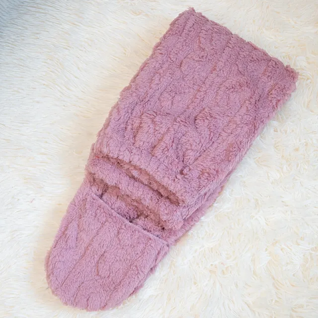 Autumn And Winter Leg Guard Women's Thickened Warm Hemp Pattern Pink - Shop at LoveMi