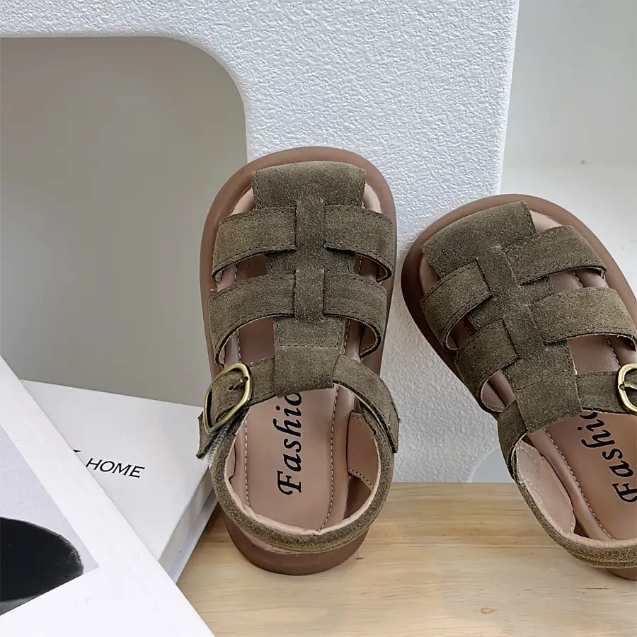 Korean-style Woven Beach Shoes For Baby Boys And Girls Toddlers And Infants