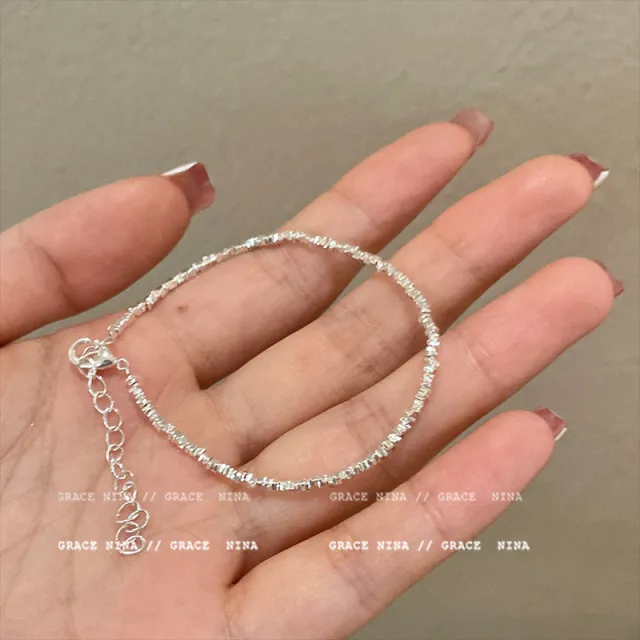 Small Pieces Of Silver Bracelet Female Niche Couple Silver - Shop at LoveMi