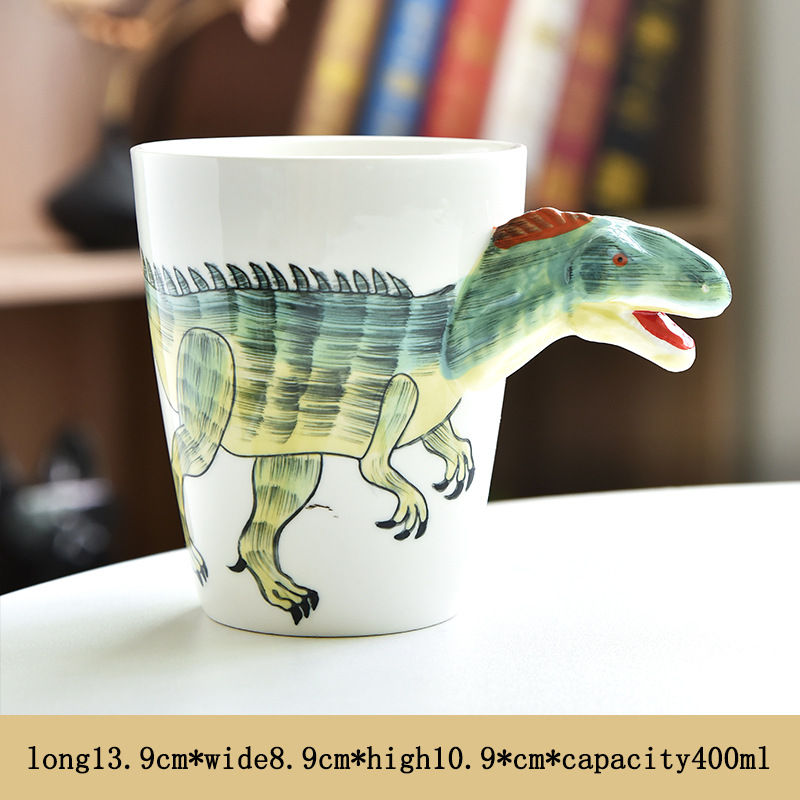 3D Thermal Transfer Dinosaur Modeling Animal Ceramic Mug