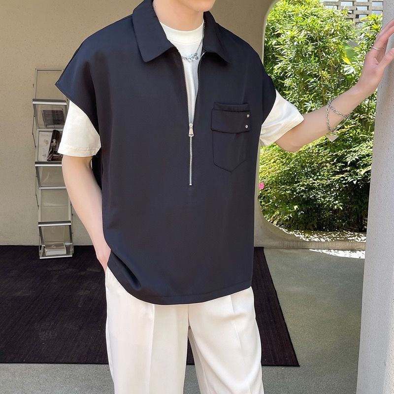 Outer Wear Sleeveless Shirt Thin Casual