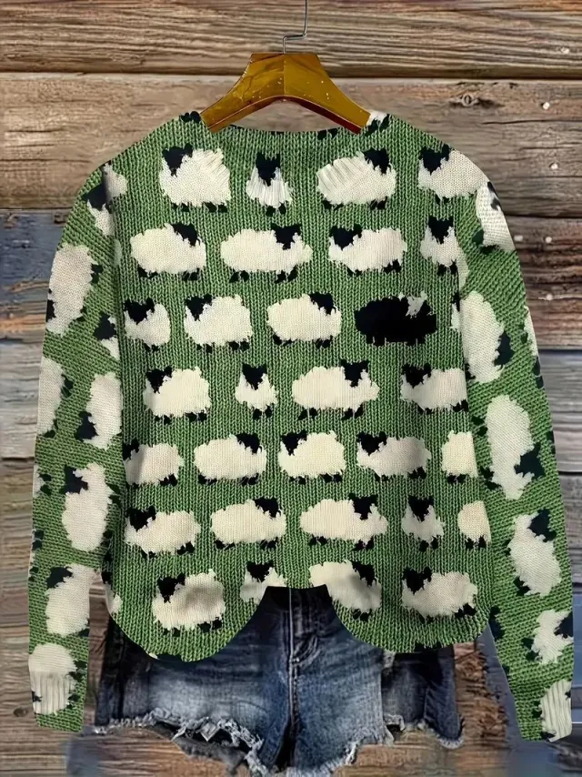 Men's 3D Printed Warm Leisure Winter Sweater Dffza6 M - Shop at LoveMi