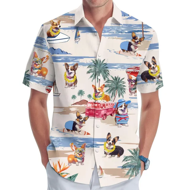 3D Digital Printing Multi color Short sleeved Shirt Ypm733 15 5Xl - Shop at LoveMi