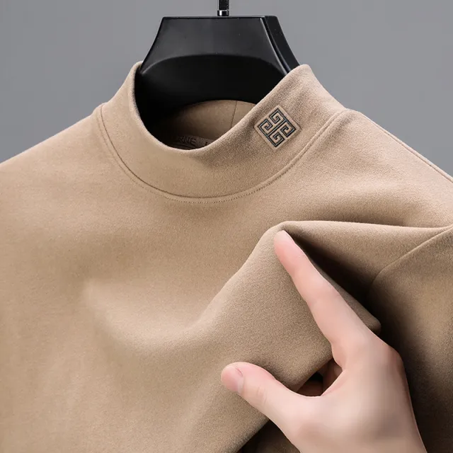 Thick Warm T shirt Brushed Inner Wear Khaki - Shop at LoveMi