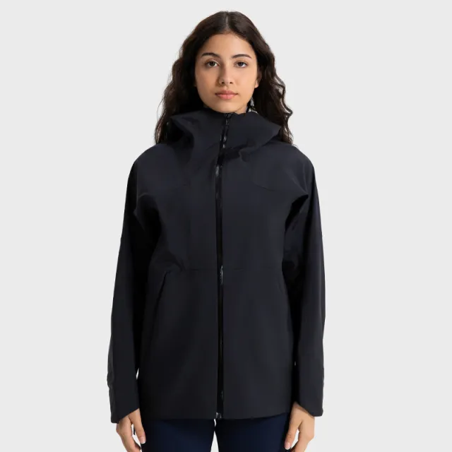 Men's And Women's Fashion Charge Waterproof Jacket Black - Shop at LoveMi