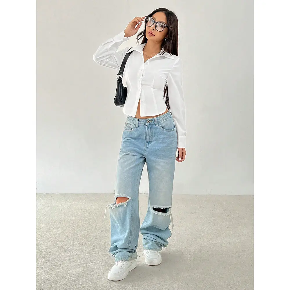 Women's Preppy Style Slim-fit Elegant Top