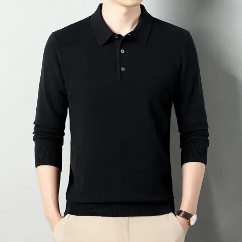 Winter Wool Lapel Long Sleeve Men