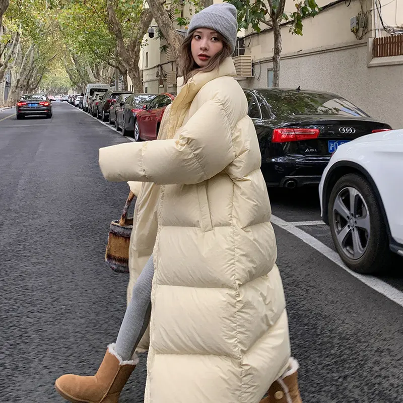 Women's Winter Down Cotton Jacket Mid-length All-matching Thickened Bread