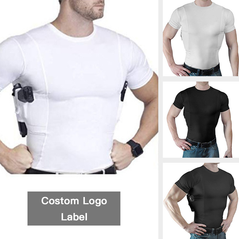Concealed Holster Tactical High-Elastic T-Shirt - imagen 1