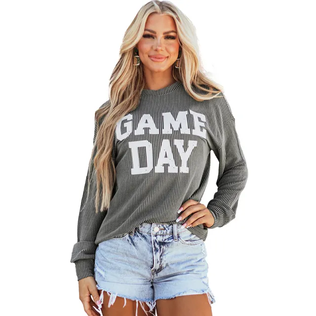 Loose Casual Style Printed Long sleeved Top Lc25128827 P2011 Style - Shop at LoveMi