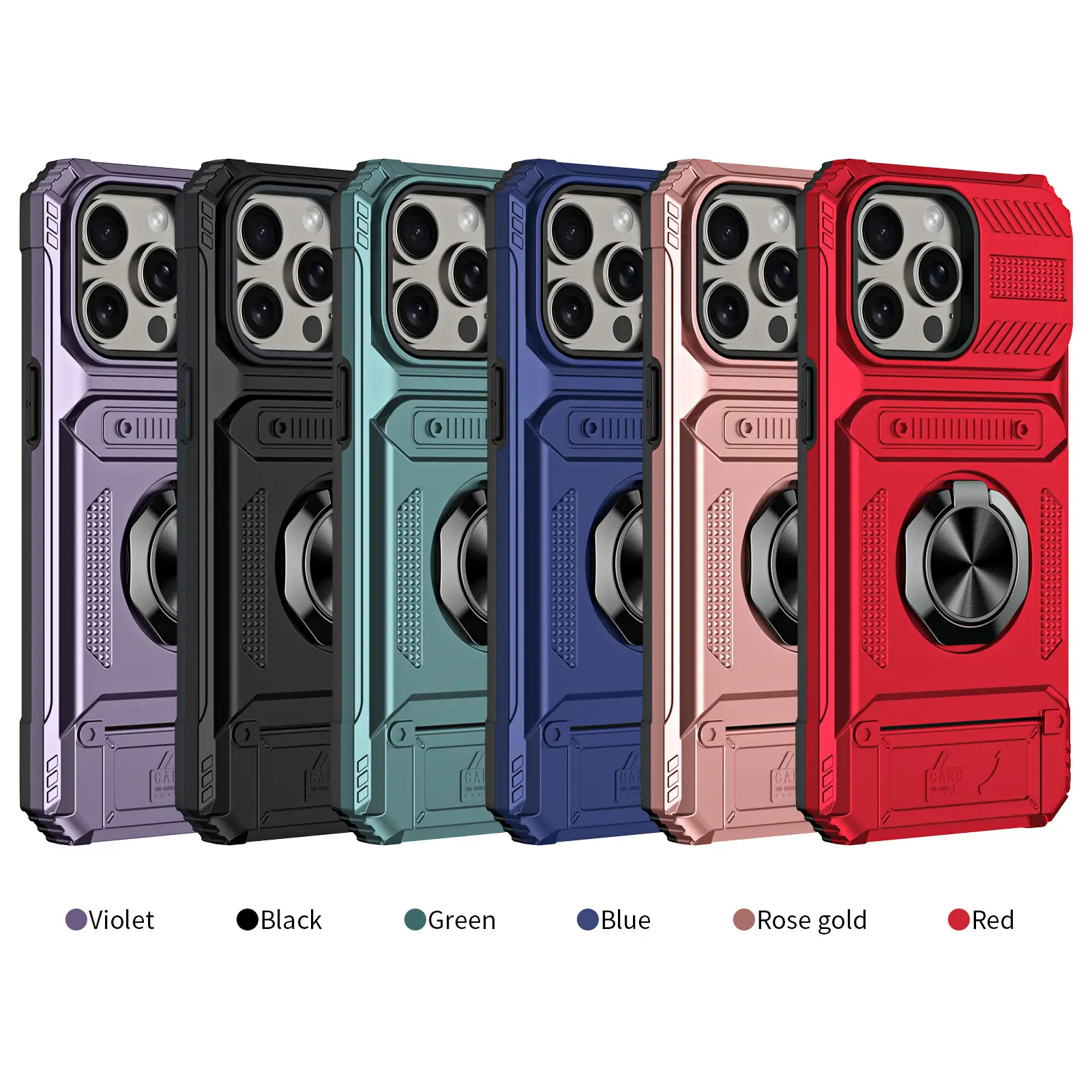 Phone Case Hidden Card Drop-resistant Protective Cover