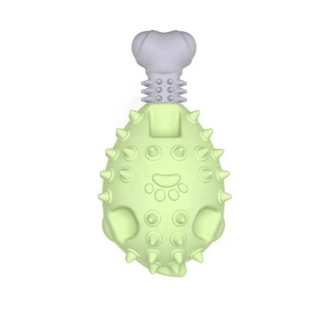 Vocal Molar Tpr Chicken Leg Dog Toy Avocado Green Gray - Shop at LoveMi