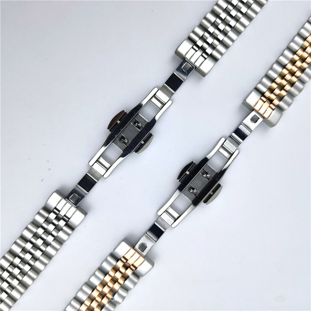 Title 2, Stainless Steel Metal Five-bead Strap Double Co...