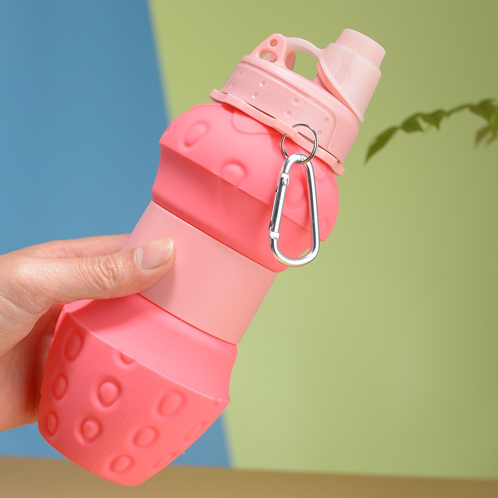 Title 6, Silicone Folding Water Retractable Sports Bottle