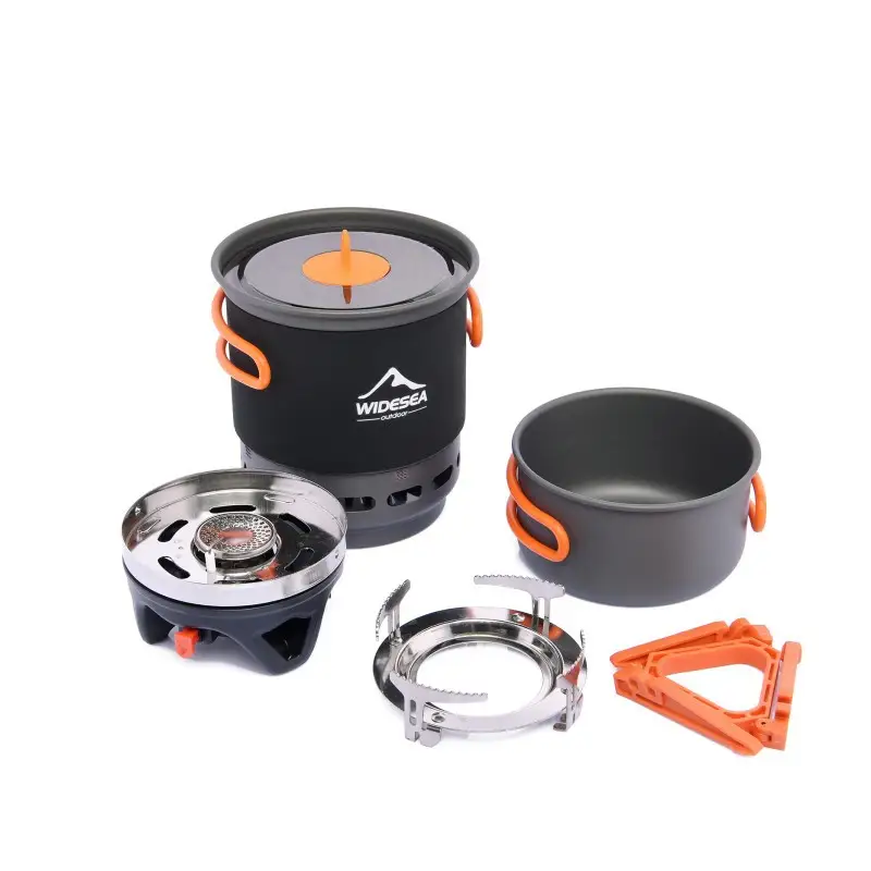 Outdoor Energy Gathering Cooking Suit Energy Saving Heat Collecting Camping Pot