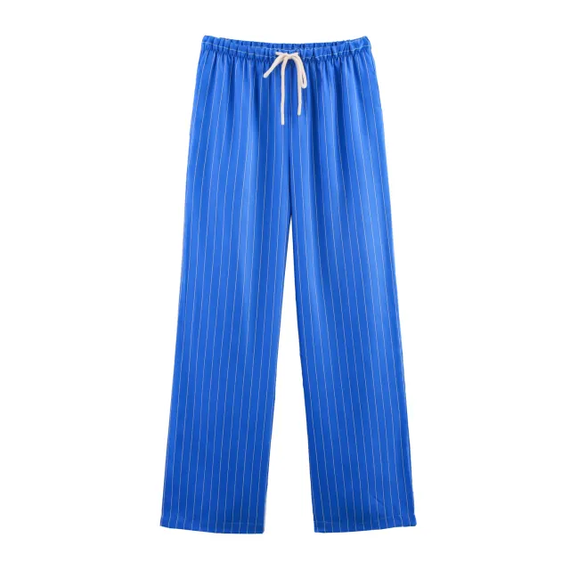 Loose Striped Shirt Pajamas Pants Suit Pants S - Shop at LoveMi