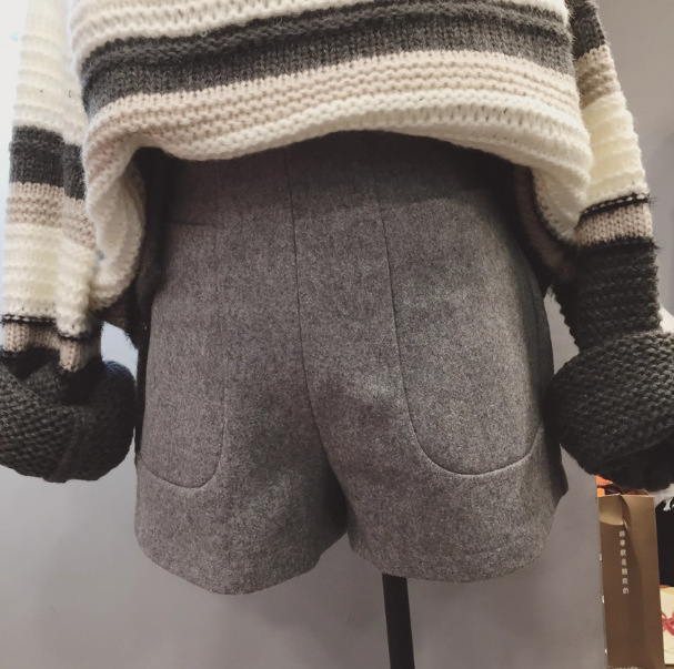 New Wide-leg High-waisted Cropped Shorts - Image 3