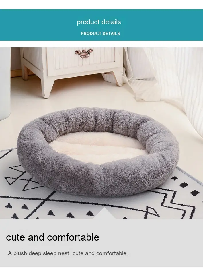 Four Seasons Pet Bed Cushion Round Warm Cathouse Doghouse