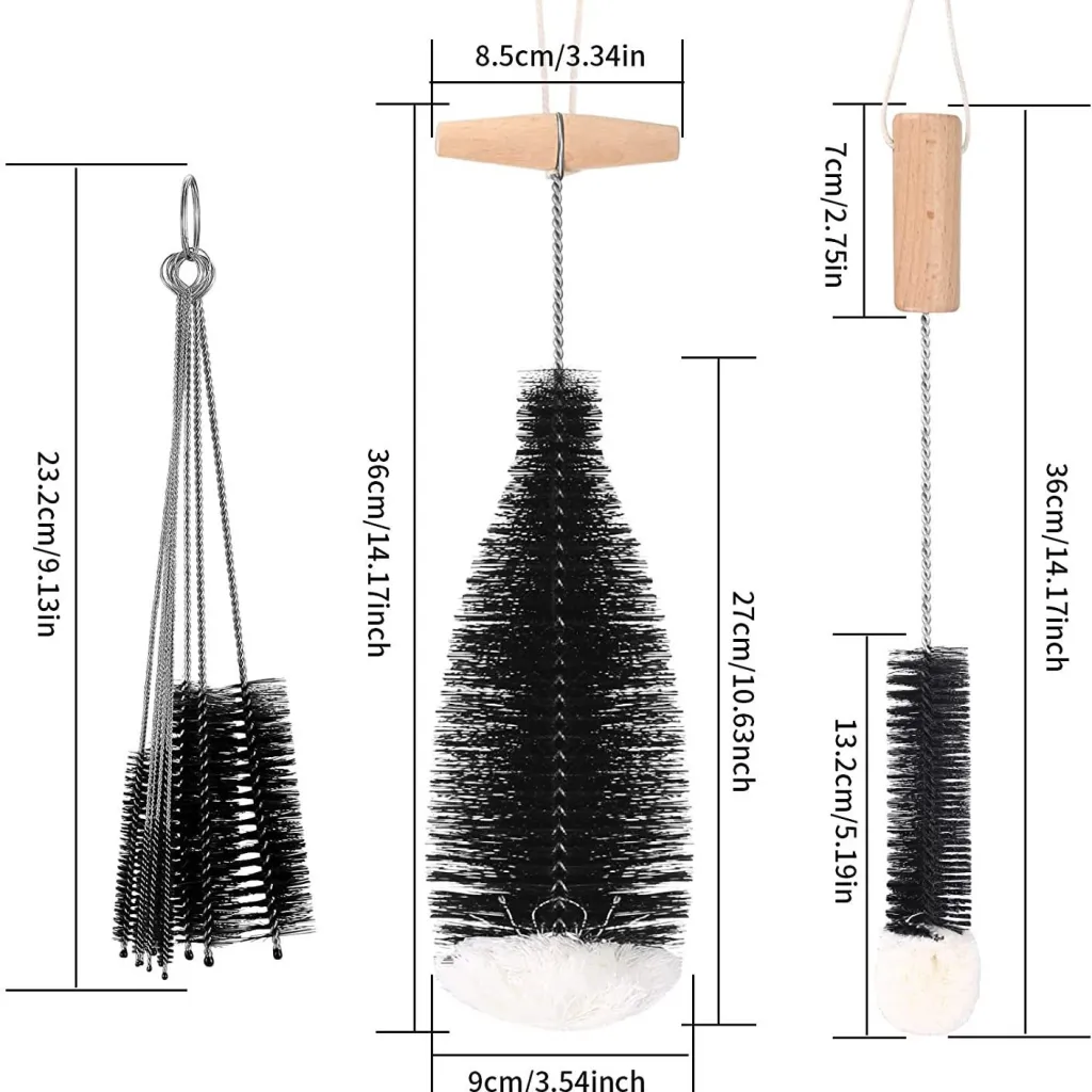 Cotton Yarn Coconut Palm Palm Sisal Hemp Brush - Double Handles 2Pcs+10Pcs