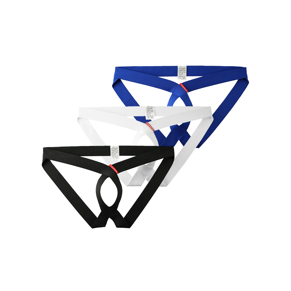 Mens Sexy Hollowed-out Personalized Briefs Stylish No-pull T-back Thongs For A Bold Modern Look