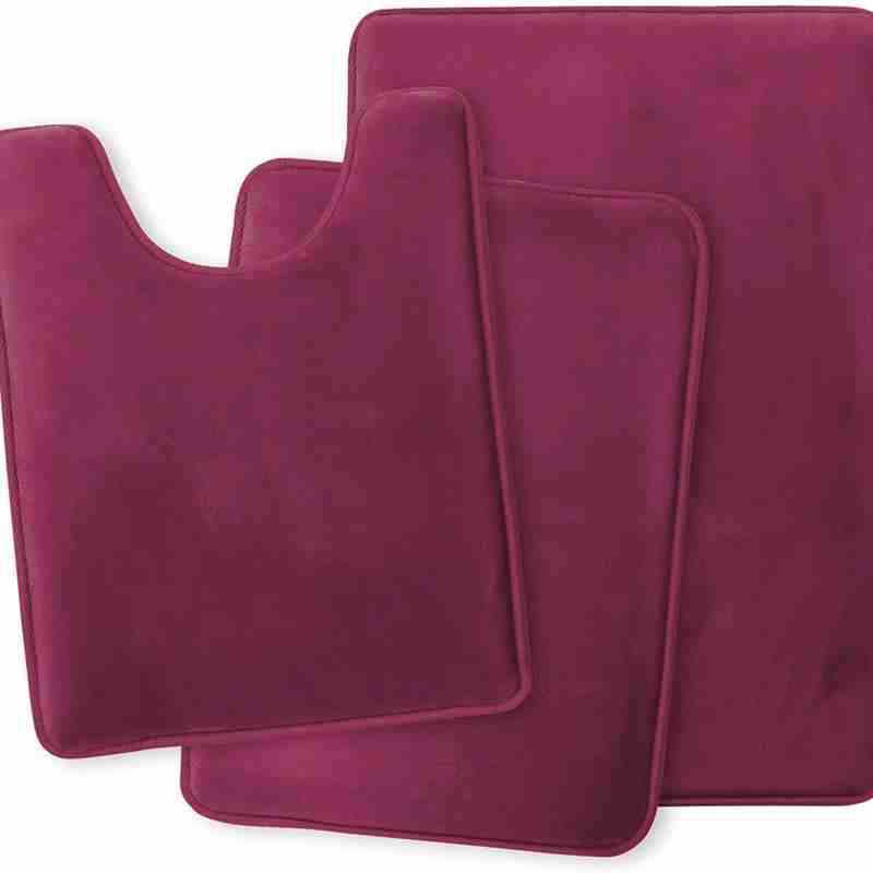 Non-slip Coral Fleece Bathroom Set Toilet Mat And Bathroom Floor Mat For Home Use