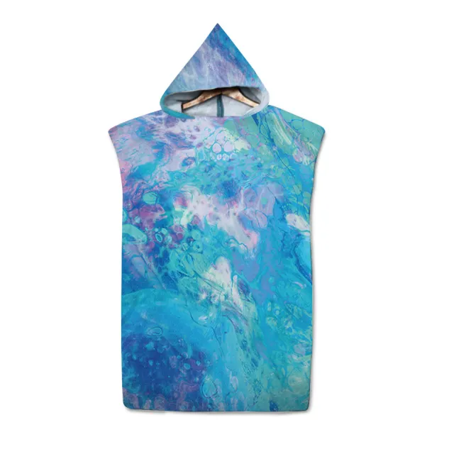 Beach Sun Protection Changing Hooded Cloak, Wearable Beach Swimming Towel Color1 74×110 Flannel - Shop at LoveMi