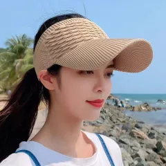 Scale Air Top Internet Celebrity Knitted Baseball Peaked Cap Outdoor Sports Sun Hat - Khaki - View 1