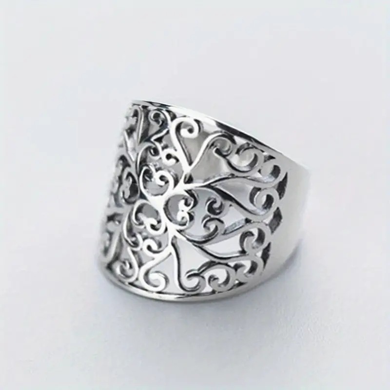 Retro Openwork Pattern Ring For Everyday Casual Wear