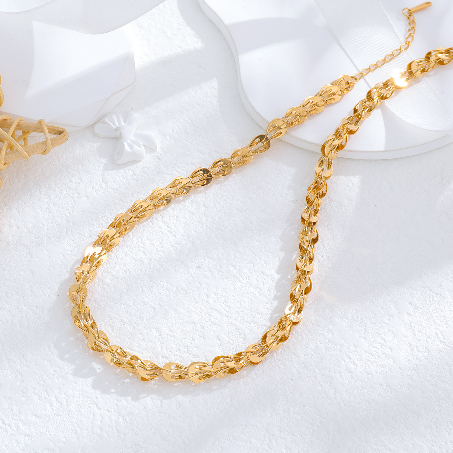 Stainless Steel Pigment Chain Ins Style