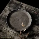 8.5Inch Plate Black Gold