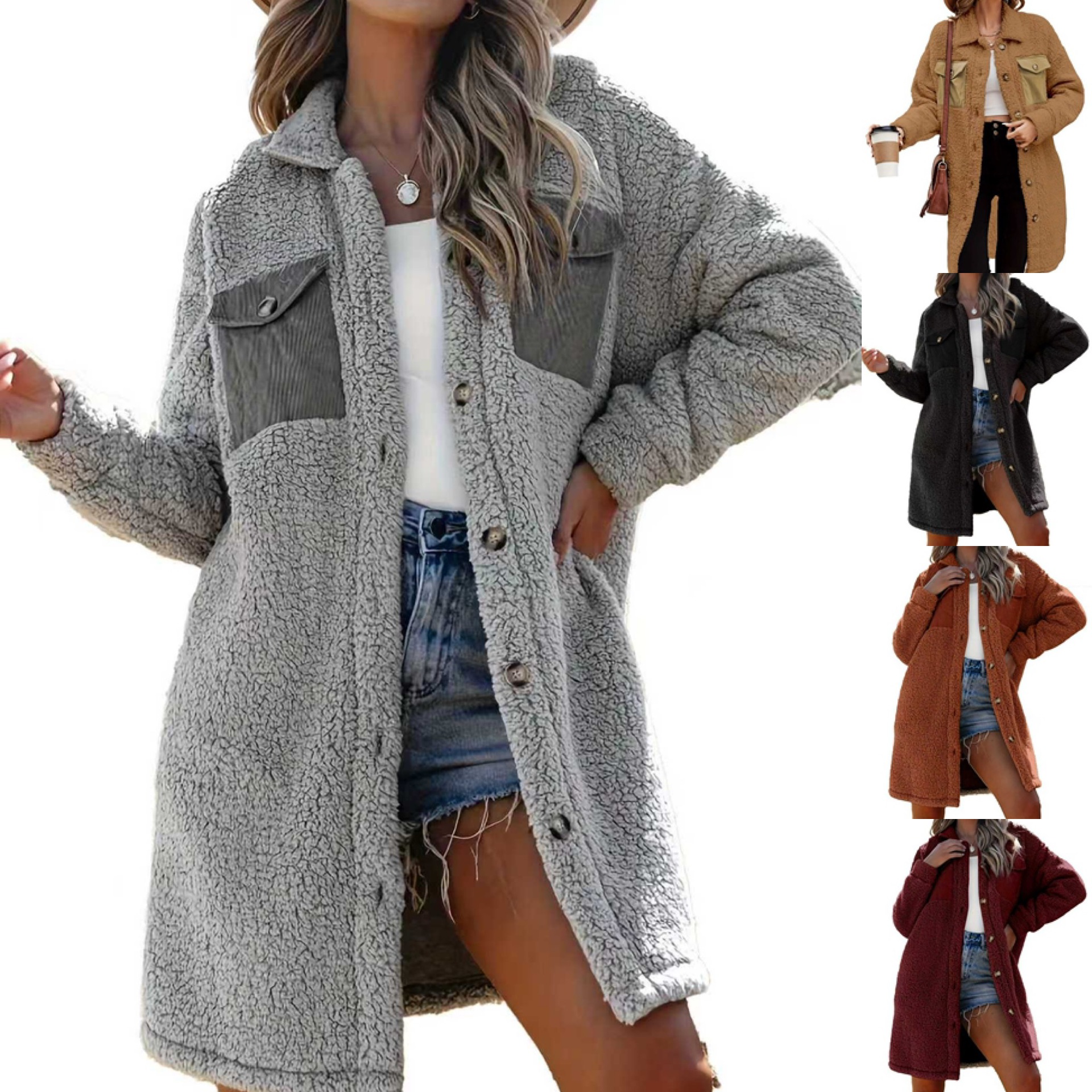 Loosefitting Lambswool Coat For Women