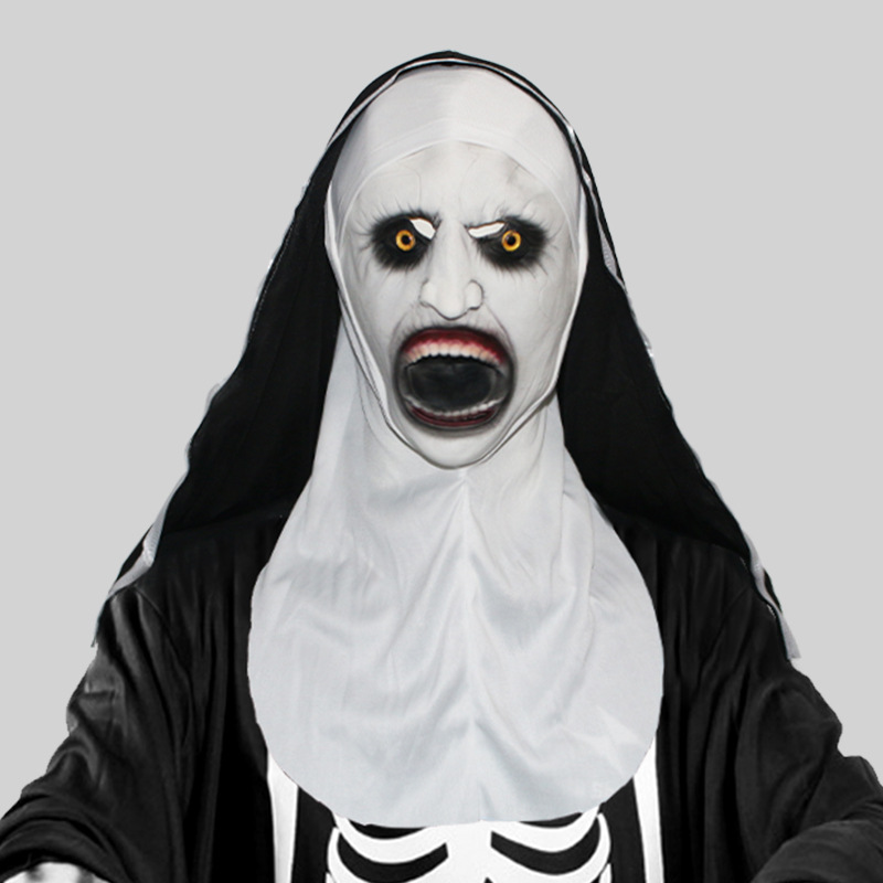 Open Mouth Nun Mask Head Cover