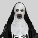 Open Mouth Nun Mask Head Cover