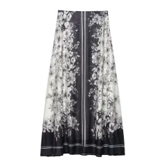 New Summer Design Ethnic Style Floral Print Fluffy Skirt - Floral - View 1
