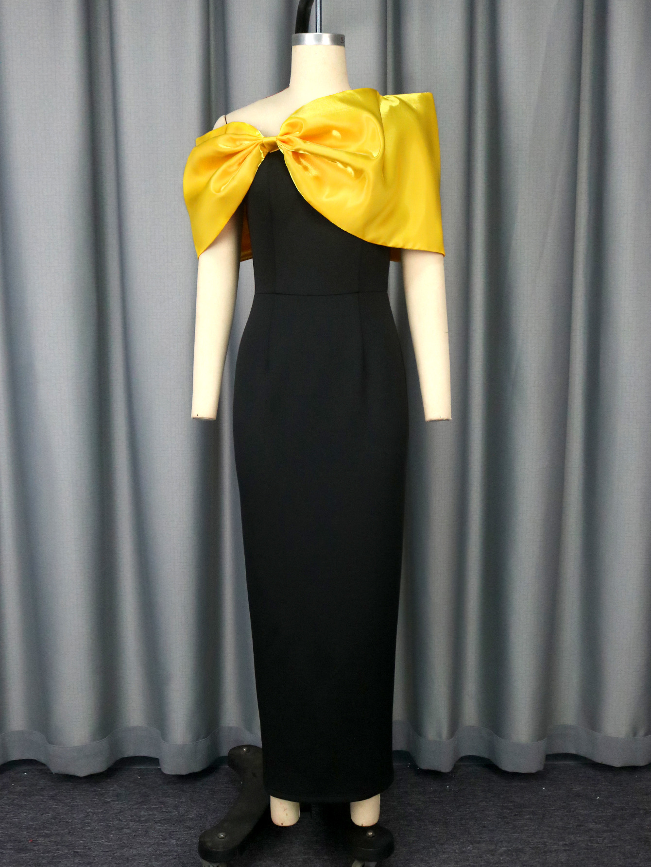 Bowknot Off-shoulder Dress Sexy Elegant