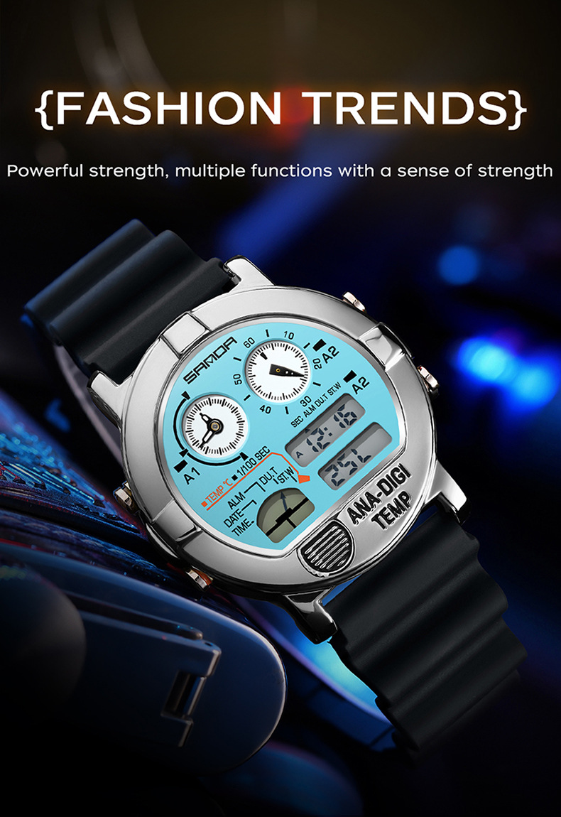 Sanda 3371 Analog Digital Sports watch for Men