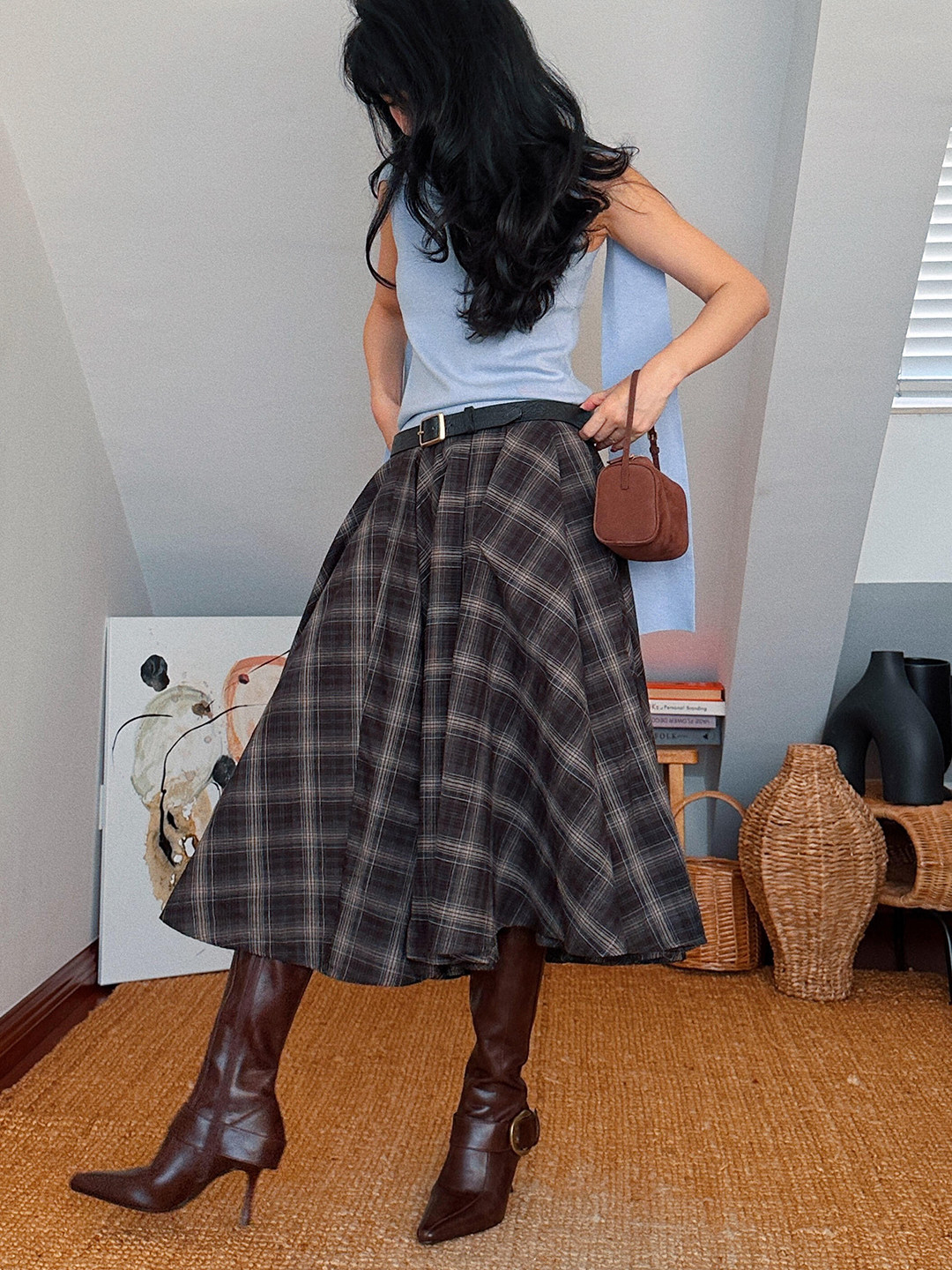 Pointed-toe Vintage-style High Boots With Metal Buckles For Women A776884c C1b0 422c 8eb5 032d2dbd4f5c