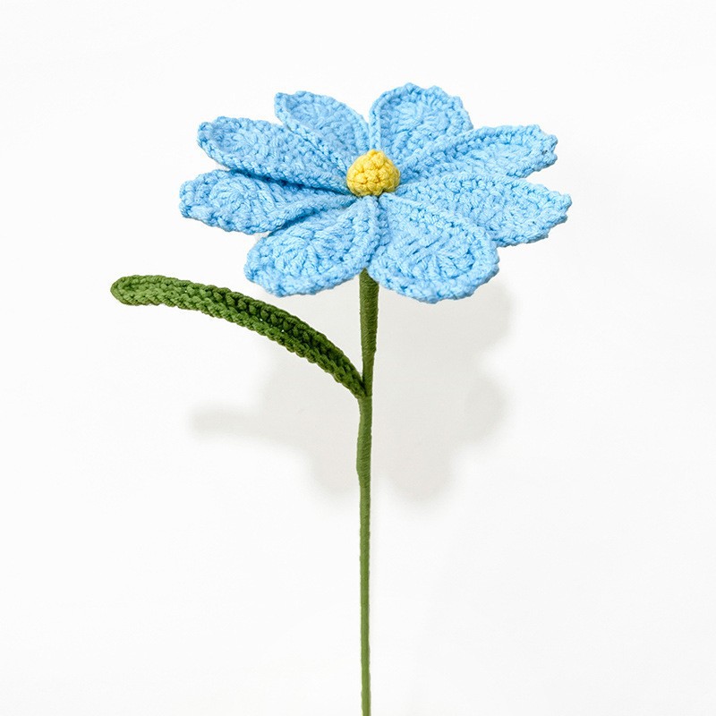 Hand-knitted Finished Yarn Bouquet Of Knitted Artificial Flowers 89