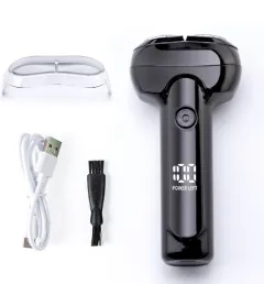 Multifunctional Electric Shaver Men's Portable Mini Compact Smart Gift For Boyfriend - Black - View 1