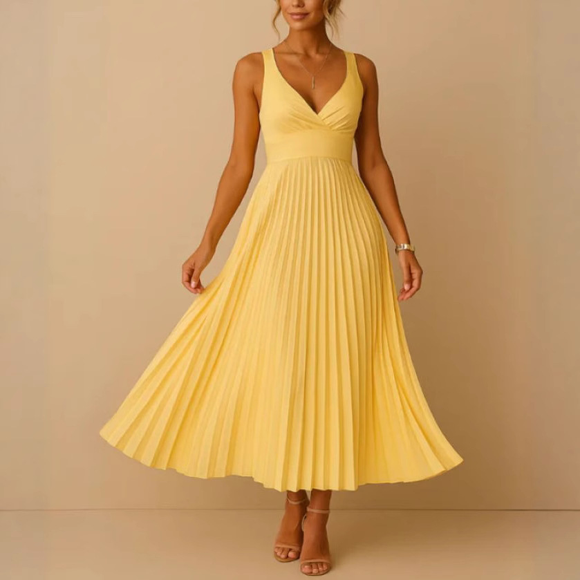 Strap Folding Elegant Sexy Party Dress